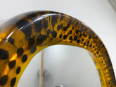 Irregular Shaped Mirror for Bedroom or Entryway, Handmade Epoxy Frame